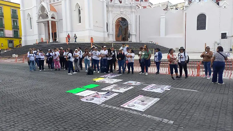 Colectivos de búsqueda en el centro de Xalapa